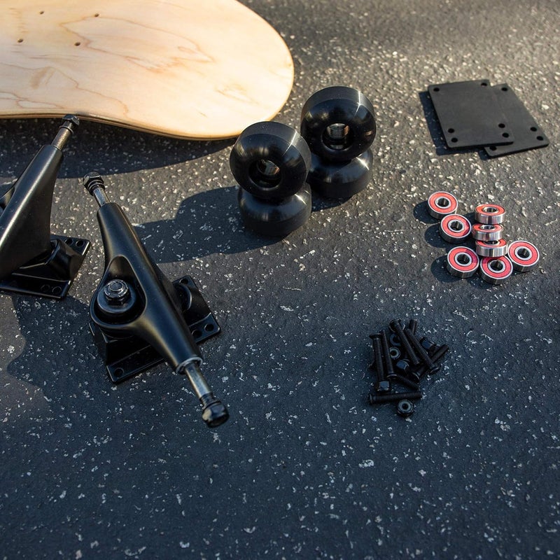 Cal 7 Skateboard Complete Combo with 139 mm Trucks, 52 mm Wheels, Bearings, Durable Skateboard Hardware Kit, Starter Set for Standard Skateboards - Image 3