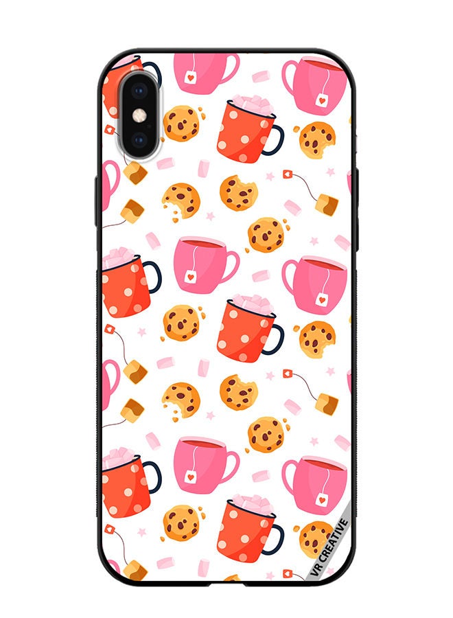 VR CREATIVE Protective Case Cover For Apple iPhone XS Max Sweet Seamless Pattern Design Multicolour - Image 1