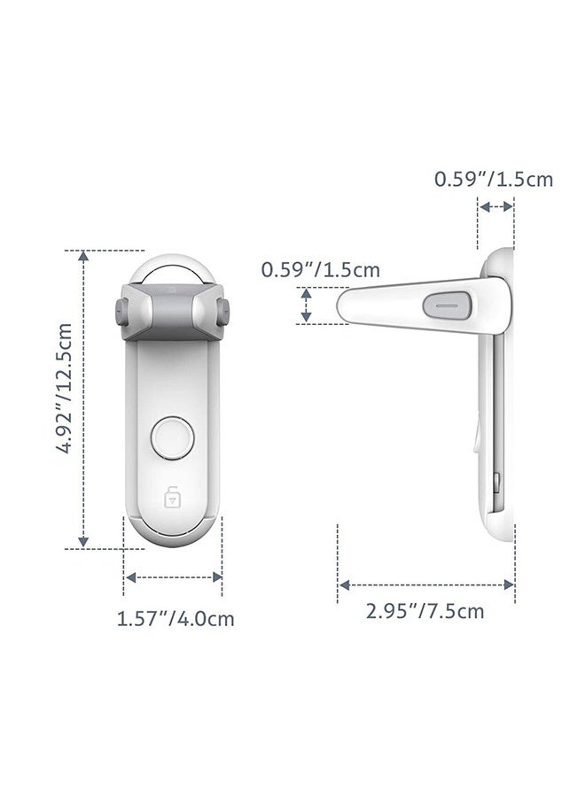 Peachjoy Childproof Door Lever Lock, 1 Pack Baby Proofing Door Handle Lock, Child Safety Door Handle Lock, Easy to Install and Use 3M VHB Adhesive no Tools Need or Drill Easy to Remove (White) - Image 3
