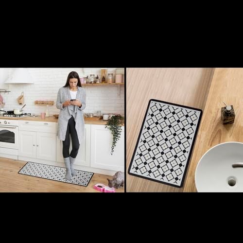 Home-Cloud HomeCloud Rubber Kitchen Mats for Floor Set of 2 Pcs | Non-Skid, Soft Absorbent Rugs for Kitchen, Laundry, and Hallway - Comfortable Runner Carpets for Kitchen Floor, Sink - Image 5