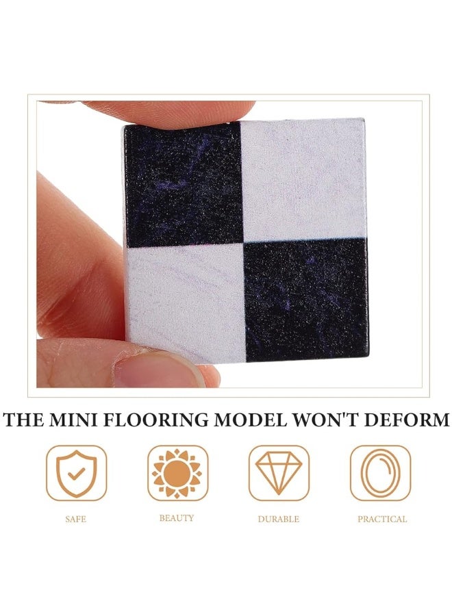 NUOBESTY 18Pcs Dollhouse Floor Sheet Mini Floorboard Wood Dollhouse Flooring Decoration Doll House Furniture Accessories - Image 5