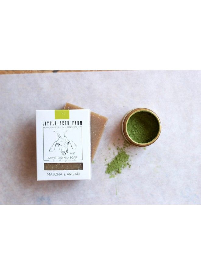 Little Seed Farm Organic Goat’S Milk Soap 3 Pack Of Matcha & Argan Facial And Body Soap Bars Natural Handmade And Cruelty Free Calming And Hydrating For Dry Mature And Combination Skin - Image 5