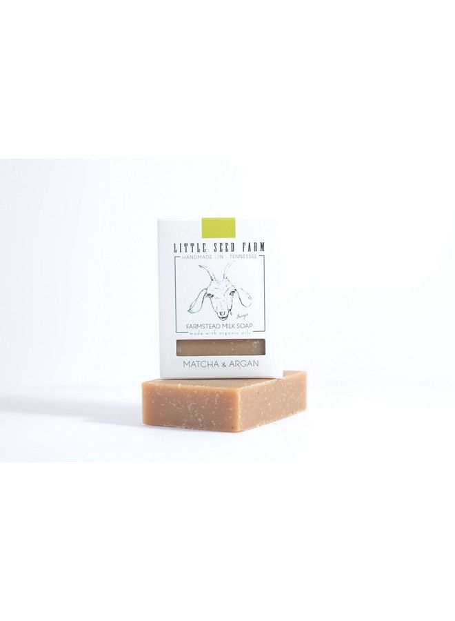 Little Seed Farm Organic Goat’S Milk Soap 3 Pack Of Matcha & Argan Facial And Body Soap Bars Natural Handmade And Cruelty Free Calming And Hydrating For Dry Mature And Combination Skin - Image 3