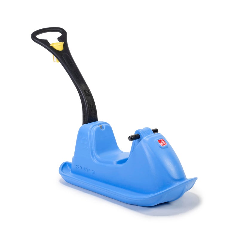 Step2 Push Around Sled Kids Ride On Toy Outdoor Snow Toboggan Made of Durable Plastic Max Weight 40 lbs for Toddlers 153 Years Old Blue - Image 3
