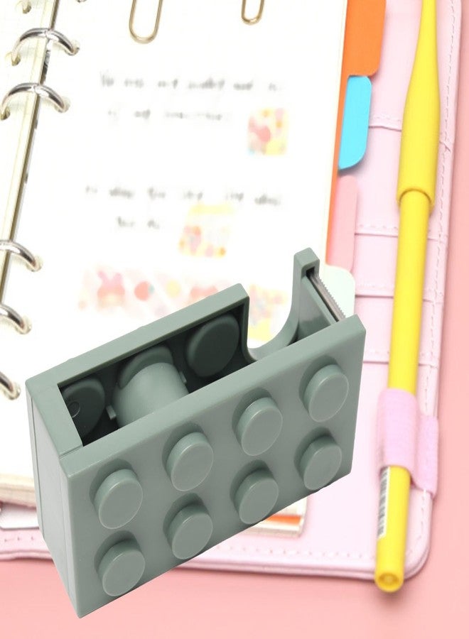 ZIZEV Desktop Tape Dispenser, Stylish Tape Holder PP Material Building Block Shape Easy Cutting for School (ZIZEVgmkfnvud35-14) - Image 5