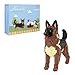 Larcele Micro Building Blocks Set DIY Mini Building Toy Bricks for Age Over 12 Years 1254 Pieces KLJM02 German Shepherd Dog - Image 2