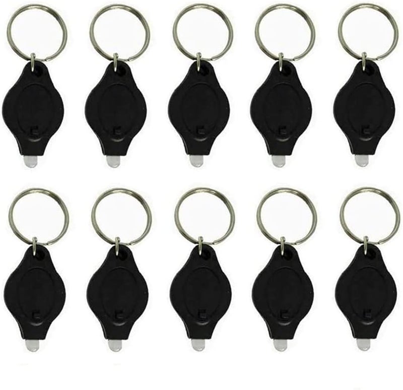 MACHSWON 10PCS Mini Keychain Torches Flashlight UV Money Checker LED Light - Image 1