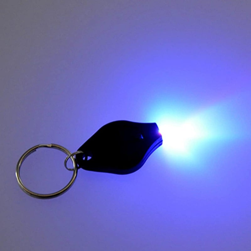 MACHSWON 10PCS Mini Keychain Torches Flashlight UV Money Checker LED Light - Image 2