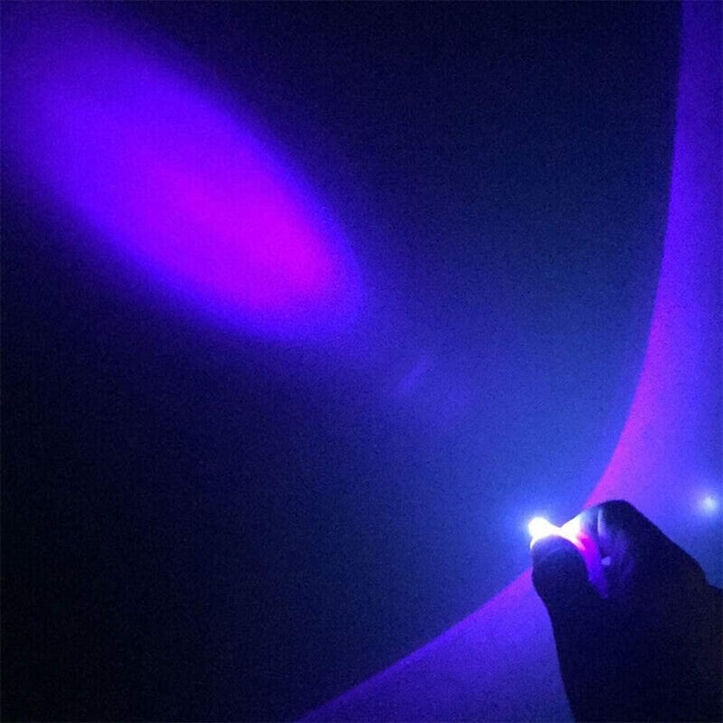 MACHSWON 10PCS Mini Keychain Torches Flashlight UV Money Checker LED Light - Image 3
