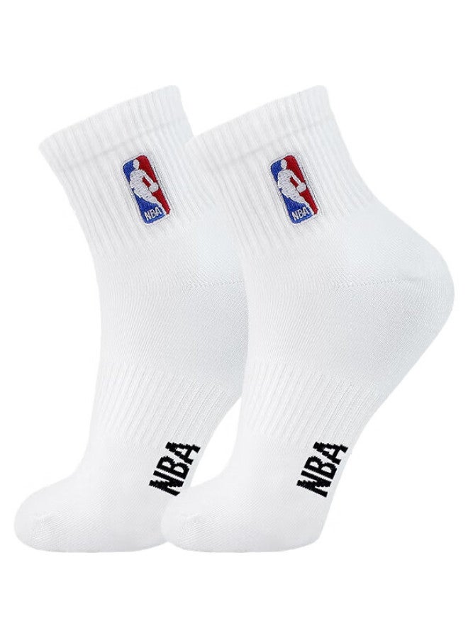 NBA Men'S Summer Casual Sports Socks, Sweat-Absorbent Seamless Combed Cotton Socks With Embroidery, Training Running Basketball Socks 3 Pairs - Image 3