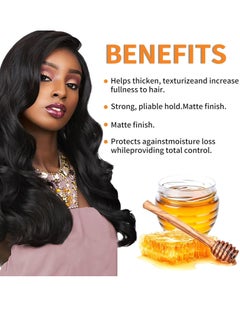 IKZEE 120g Edge Styling Gel Hair Edge Control gel with Honey Extract Anti Frizz Anti Flyaway Non Greasy Edge Style Gel Cream Strong Hold Lasting Shine and Moisturize Hair Wax Natural Hair Gel  - Image 4