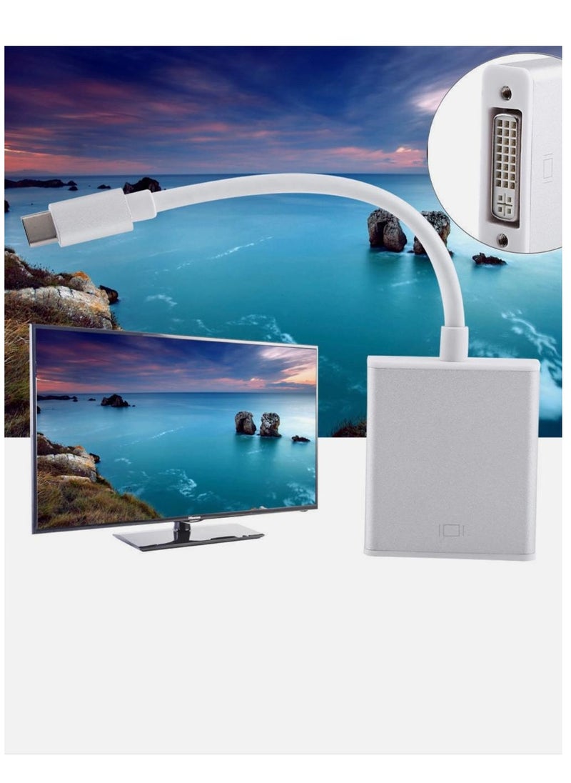 جولف لينك محول USB C إلى VGA للشاشة، محول كابل VGA إلى USB C لجهاز Mac، سلك محول USB C HDMI فيديو متعدد الشاشات لجهاز MacBook Pro وiPad وChromebook وSurface والمزيد.  - Image 2