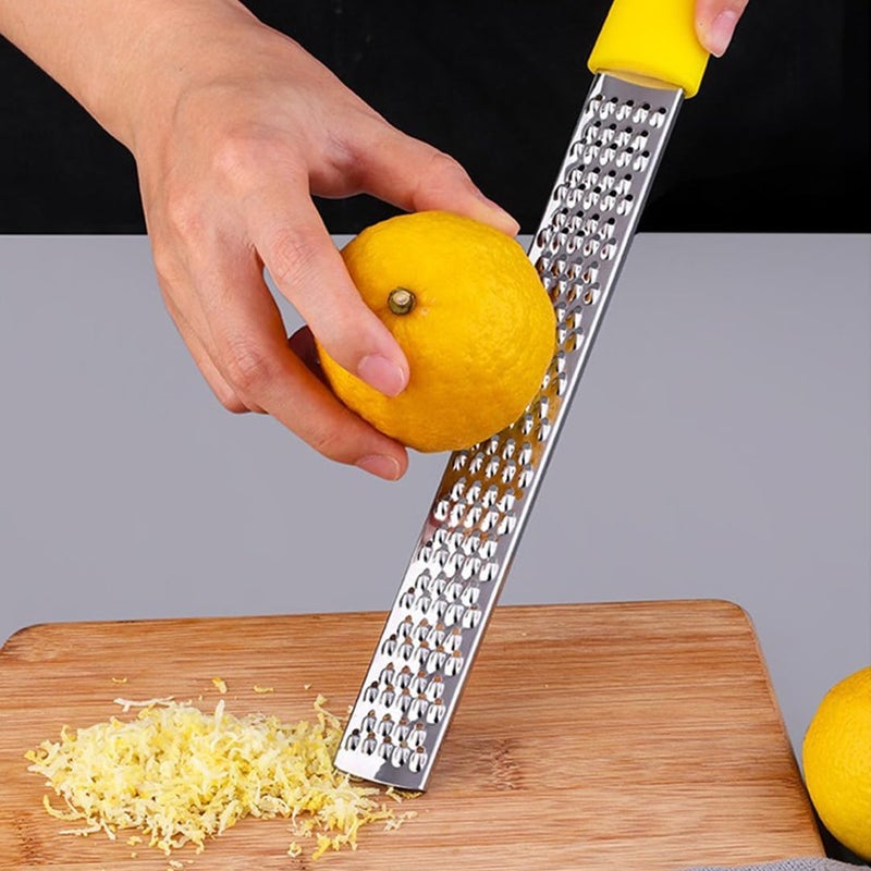 Yingruier Lemon Zester & Cheese Grater & Vegetable Grater — Cheese Lemon, Garlic, Nutmeg, Chocolate, Fruits, Vegetables, Ginger Grater - Cheese Shredder & Stainless Steel Grater - Image 3