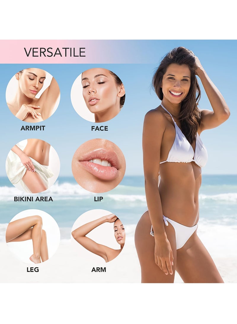 4 in 1 Electric Hair Removal & Epilator for Women ,  Women’s Facial Hair Removal, MultiFunction Body Shaver Rechargeable, Waterproof Wet and Dry Uses Replaceable Blade Heads - Image 5