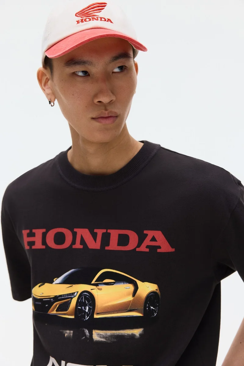 H&M  Loose Fit Printed T-shirt for Men | Best Price UAE