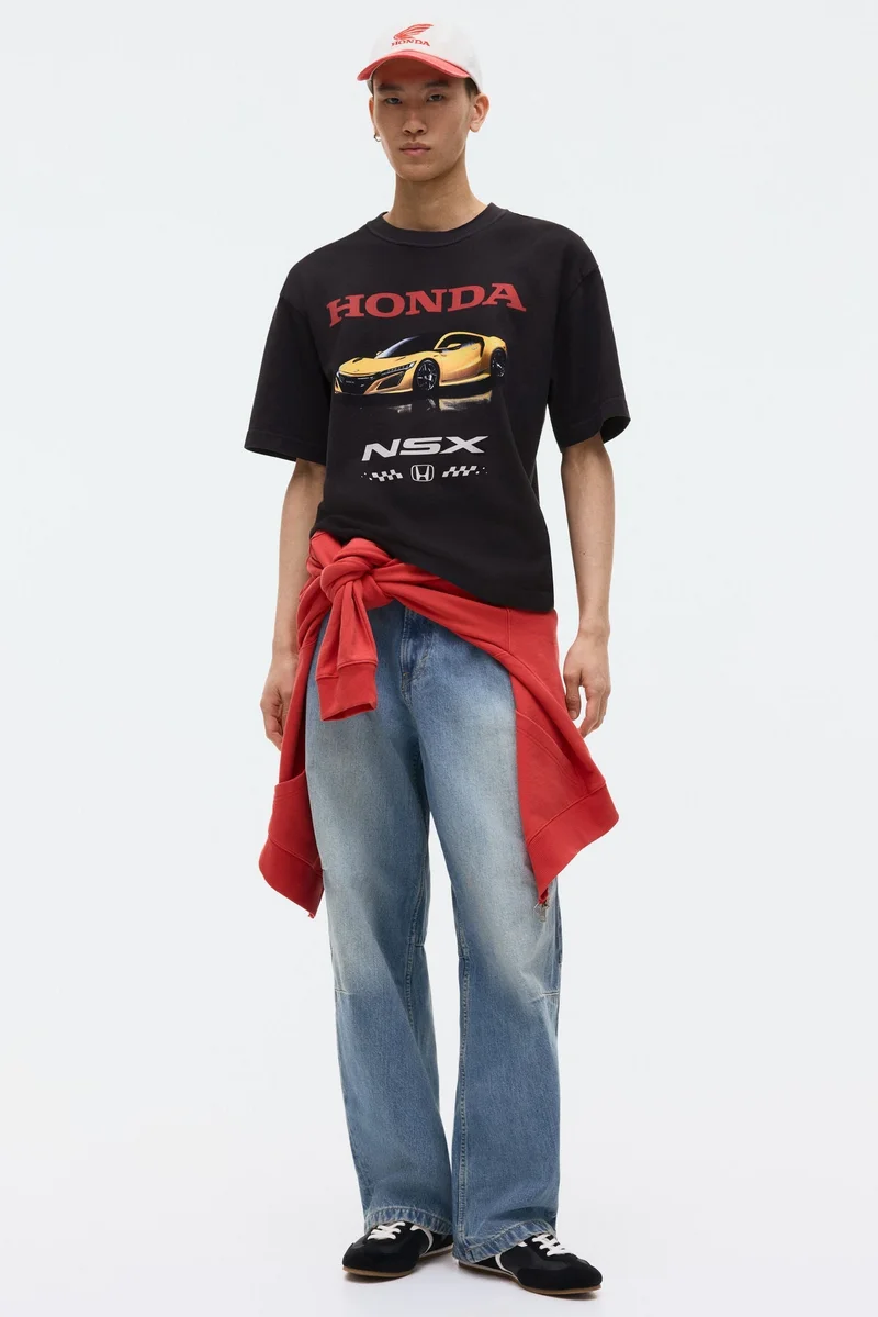 H&M Loose Fit Printed T-shirt