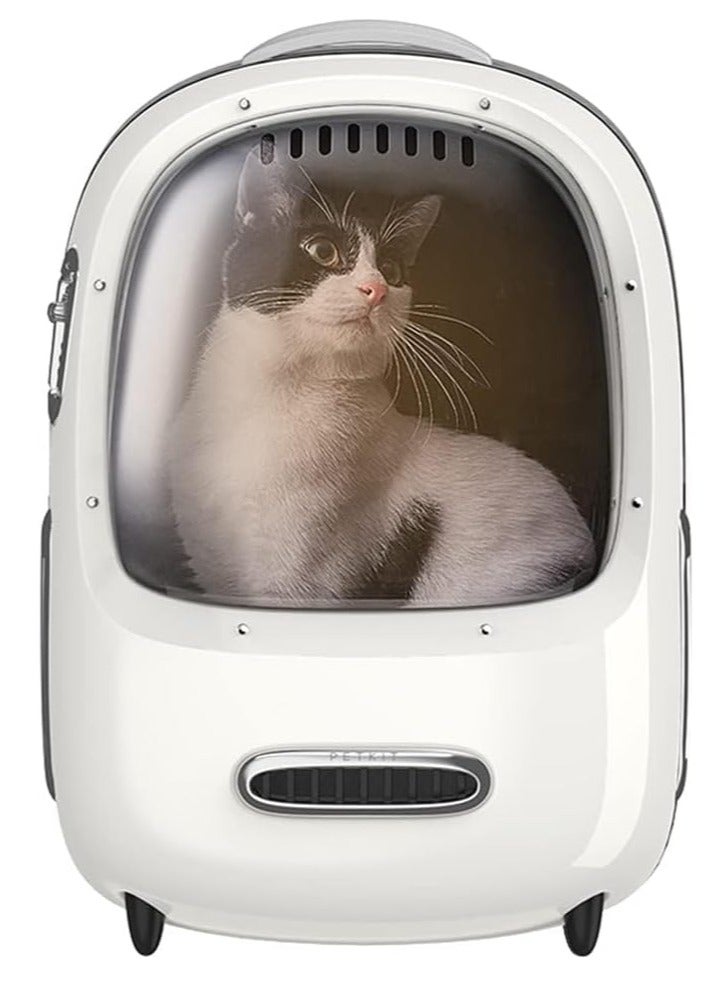 SYOSI Cat Backpack Carrier with Inbuilt Fan & Light, Airline-Approved Pet Bubble for Kitty Small Dog, Detachable Dog Padded Strap Travel, Hiking, Walking Outdoor  - Image 1