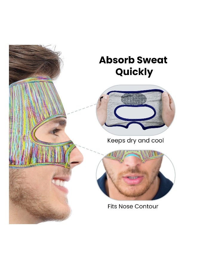 VR Eye Mask Cover, Breathable Sweat Band Designed Adjustable Sizes, Breathable Sweat Band for VR Workout for Mate Quest 2/ for Oculus Rifts/ for HTC Vive Pro 2 (3 pcs) - Image 2