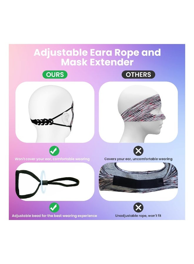 VR Eye Mask Cover, Breathable Sweat Band Designed Adjustable Sizes, Breathable Sweat Band for VR Workout for Mate Quest 2/ for Oculus Rifts/ for HTC Vive Pro 2 (3 pcs) - Image 4