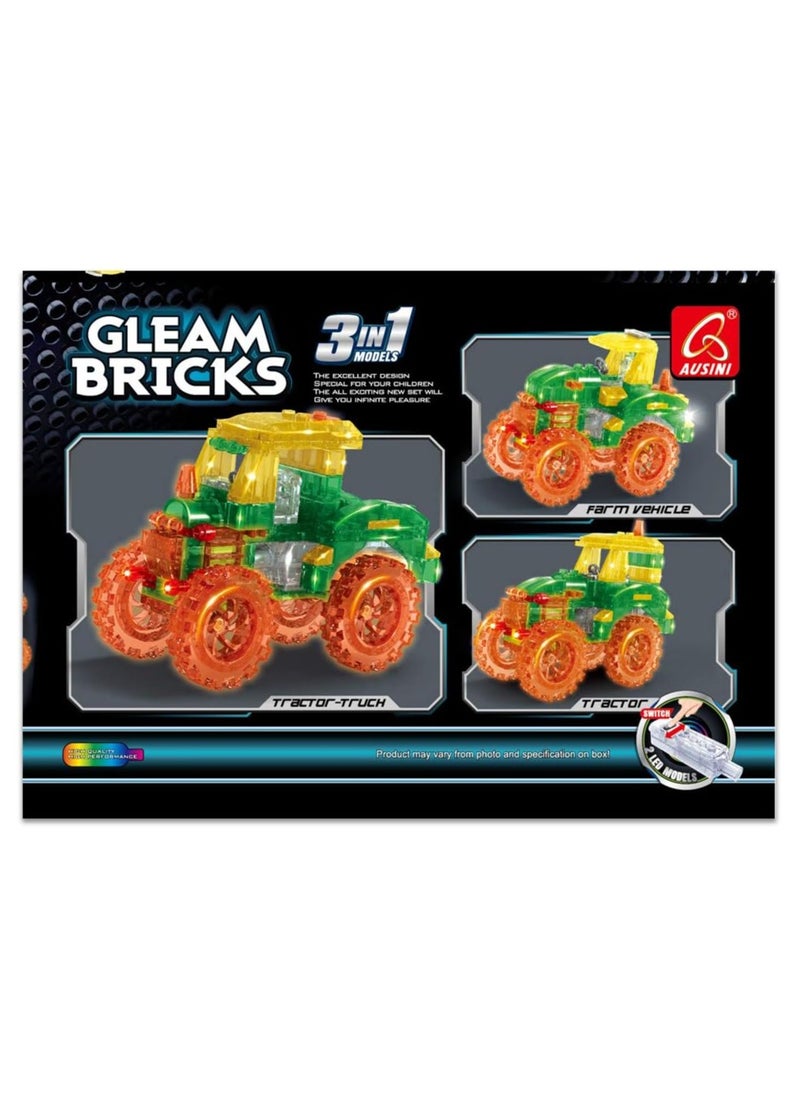 GLEAM 3 In 1 Assembly Farm Truck Block Car, 25459, 104 Pcs  - Image 3