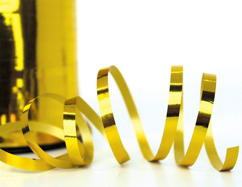 OLYPHAN Curly Ribbon Gold for Curling Ribbons 500 Yards – New Years Decoration, Gift Wrap Birthday Party, Wedding, Baby/Bridal Shower Gifts, Engagement & Anniversary – Large - Image 2