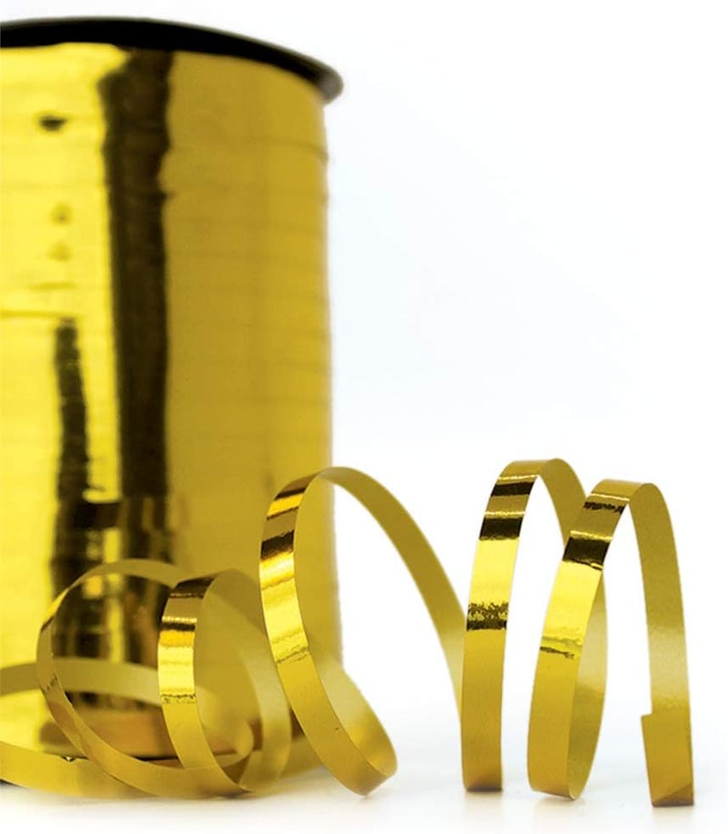 OLYPHAN Curly Ribbon Gold for Curling Ribbons 500 Yards – New Years Decoration, Gift Wrap Birthday Party, Wedding, Baby/Bridal Shower Gifts, Engagement & Anniversary – Large - Image 3