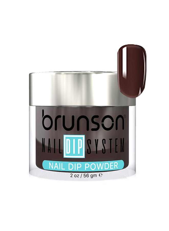 brunson Nail Dip Powder Dip And Buff System Color 56gm, French Nail Art Starter Manicure Salon DIY At Home Odor Free And Long Lasting No Needed Nail Lamp Curing BDK074