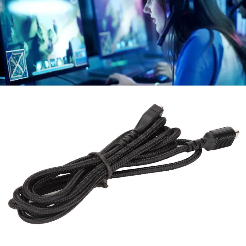 Gaming Headset Cord 150cm Oxygen Free Copper Core - Stable Signal Transmission Weaved Wire Replacement Cable for Arctis 3 Arctis 5 Arctis 7 Arctis Pro, PC, PS4, Xbox One - Image 2