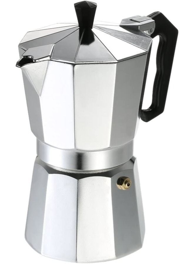 VIO Stovetop Espresso and Coffee Maker Moka Pot for Classic Italian and Cuban Cafe Brewing Cafetera 6 cup - Image 1