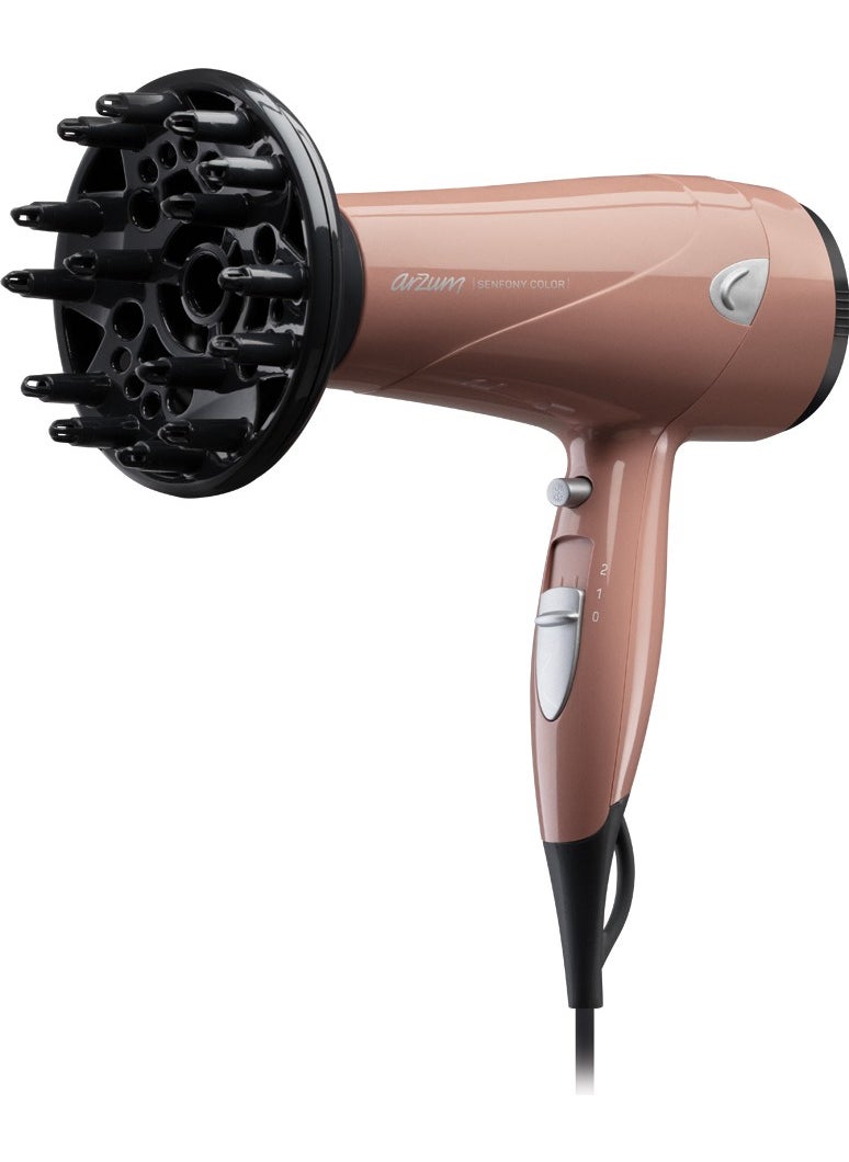 Arzum مجفف الشعر أرزوم Ar5014-AG سينفوني كولور  - Image 4