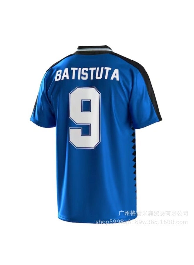1994 Argentina Away Game#9 Batistuta Football Jersey - Image 1