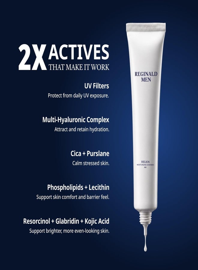 Reginald Men واقي شمس ريجينالد للرجال بعامل حماية 50+ PA++++، مُفتّح ومرطب، 50 غرام × 3 | مُختَبَر حيويًا | حماية واسعة النطاق من الأشعة فوق البنفسجية UVA/UVB | خفيف الوزن، خالٍ من الزيوت، وغير لزج | حماية يومية من الشمس للرجال - Image 3