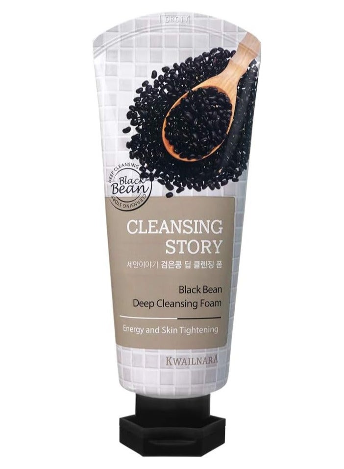Kwailnara Natural Deep Facial Foam Cleanser Black Bean  0.33 Pounds - Image 1