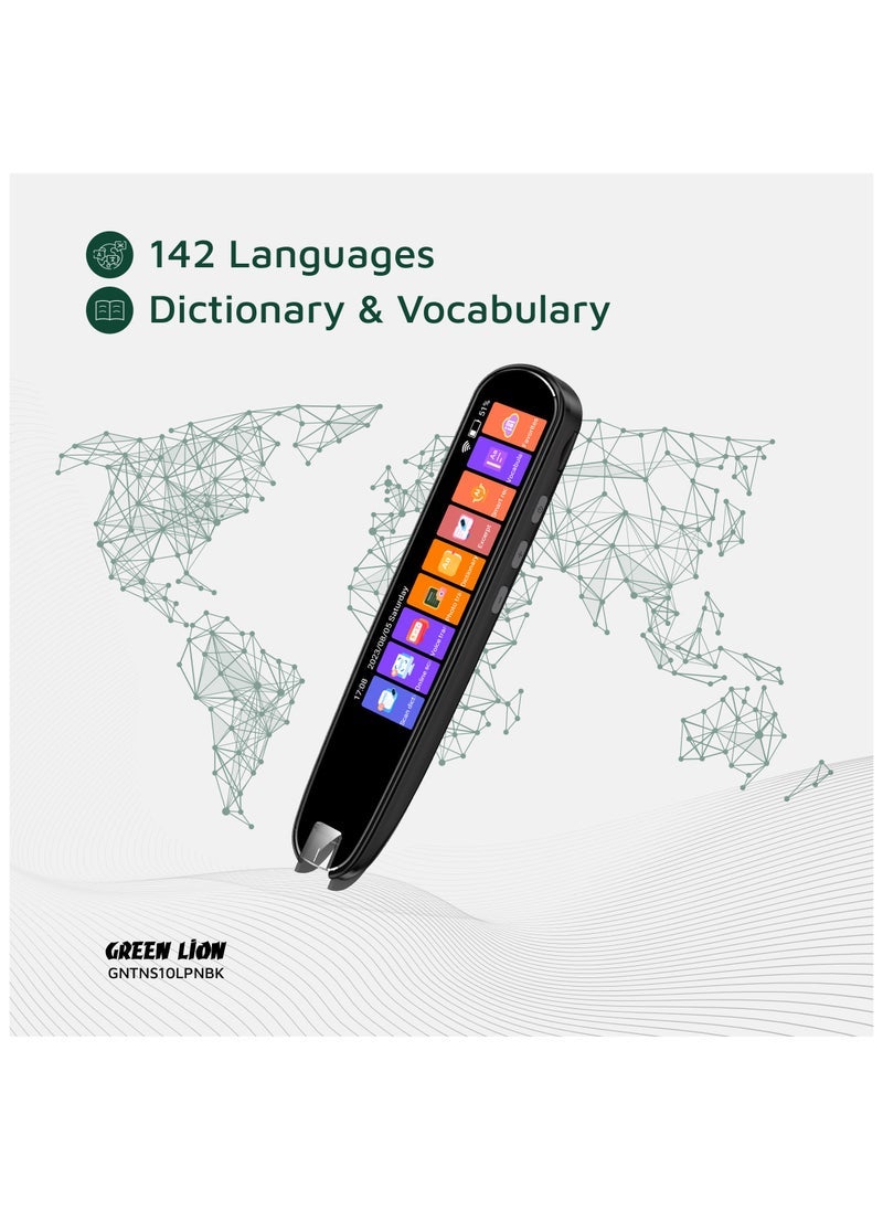 إلترازون Smart Translation Pen with Voice, Photo & Scan Modes – Real-Time OCR Text & Speech Translator for 142 Languages, Touchscreen, Vocabulary & Dictionary, TF Card Input – Black - Image 4