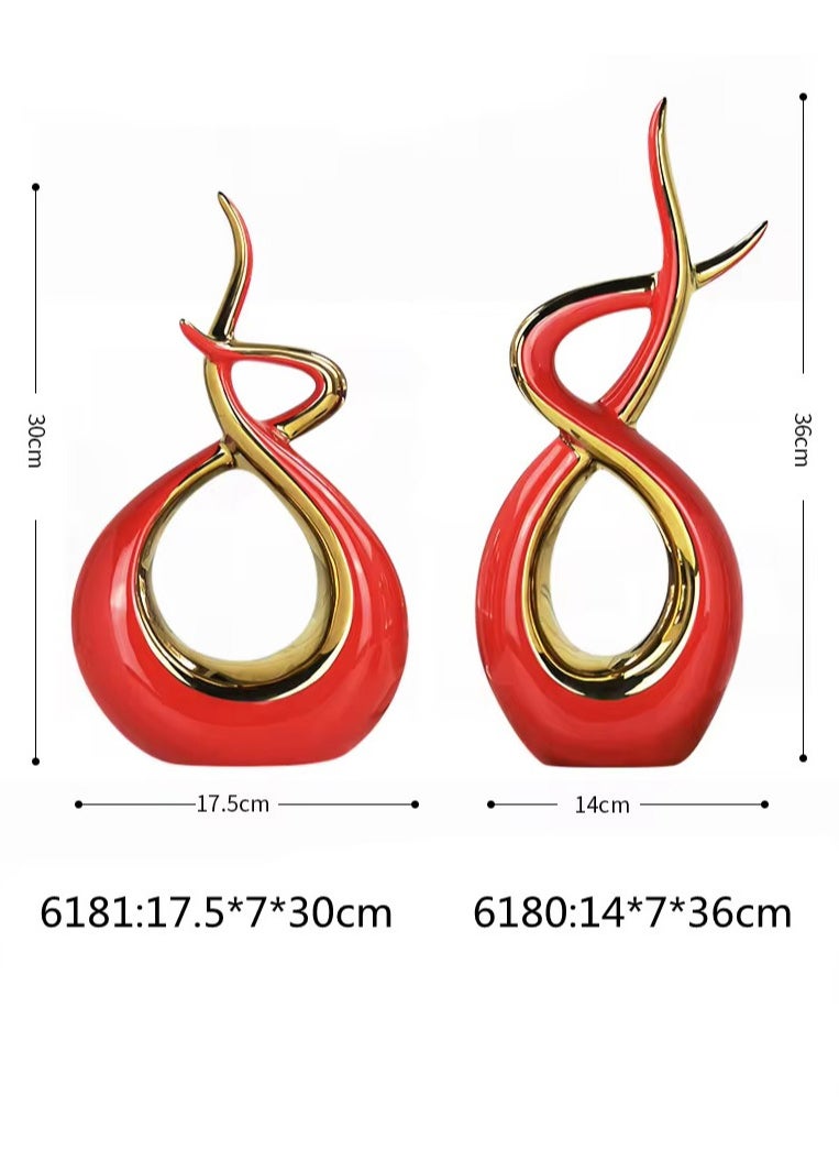 OLUDENIZ Home and office decor 2 sculptures suitable for modern or traditional spaces, adding a touch of elegance and sophistication to your home, office, or hotel.  - Image 4