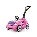 Step2 Whisper Ride II Kids Push Cars Ride On Car Seat Belt Horn Toddlers Ages 15 4 Years Old Max Weight 50 lbs Quick Storage Stroller Substitute Pink - Image 2