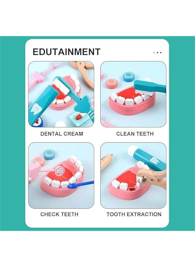 MIXDE Children's Dentist Set, Preschool Girl Boy 3 4 5 Years Old, Costume Role Playing, Birthday Gift  - Image 2