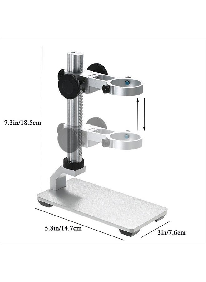 Jiusion Aluminium Alloy Universal Adjustable Professional Base Stand Holder Desktop Support Bracket for Max 1.4" in Diameter USB Digital Microscope Endoscope Magnifier Loupe Camera  - Image 2
