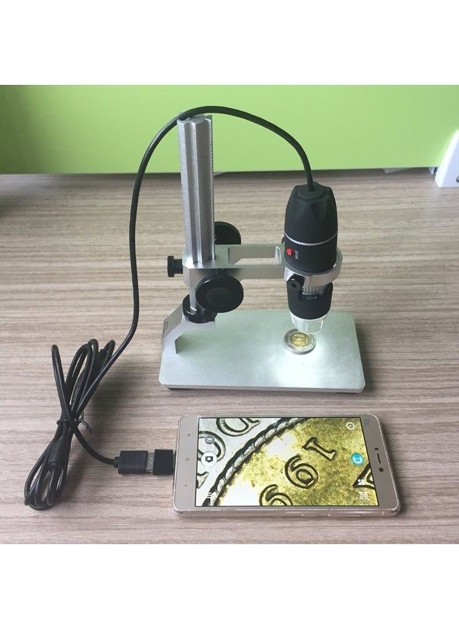 Jiusion Aluminium Alloy Universal Adjustable Professional Base Stand Holder Desktop Support Bracket for Max 1.4" in Diameter USB Digital Microscope Endoscope Magnifier Loupe Camera  - Image 4