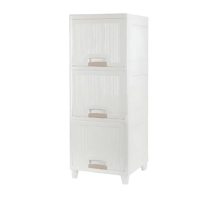 Generic BeautyHaven 3 Unit Multipurpose Wardrobe Standing SideboardFolding Storage for KitchenHomeOffice for BooksClothesAccessories  - Image 3