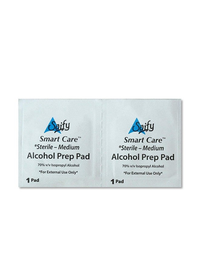 SMARTCARE Smart Care Two Ply Folded Antiseptic Sterile Swabs - Medium Size (100 Individual Pads) for Premium Wound and Skin Care - Image 2