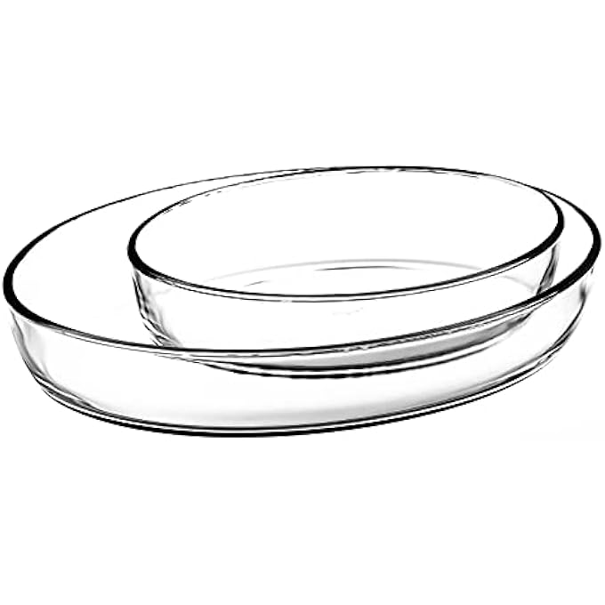 Borcam Glass Casseroles Set Of 2 159033 Clear - Image 1