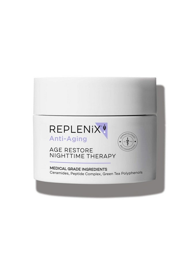 Replenix Age Restore Nighttime Therapy Face Cream, Anti-Aging Medical-Grade Facial Moisturizer for Mature & Dry Skin (1.7 oz) - Image 1