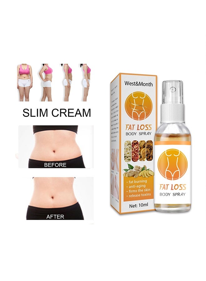 West&Month Fat Loss Body Spray-Slimming Massage Absorb Promote Metabolism Shape BodyFat Burning Spray, Fat Burner Slimming Spray, Anti Cellulite Spray, Fit Plus Skin Tightening Spray For Body Arms 10ml - Image 2