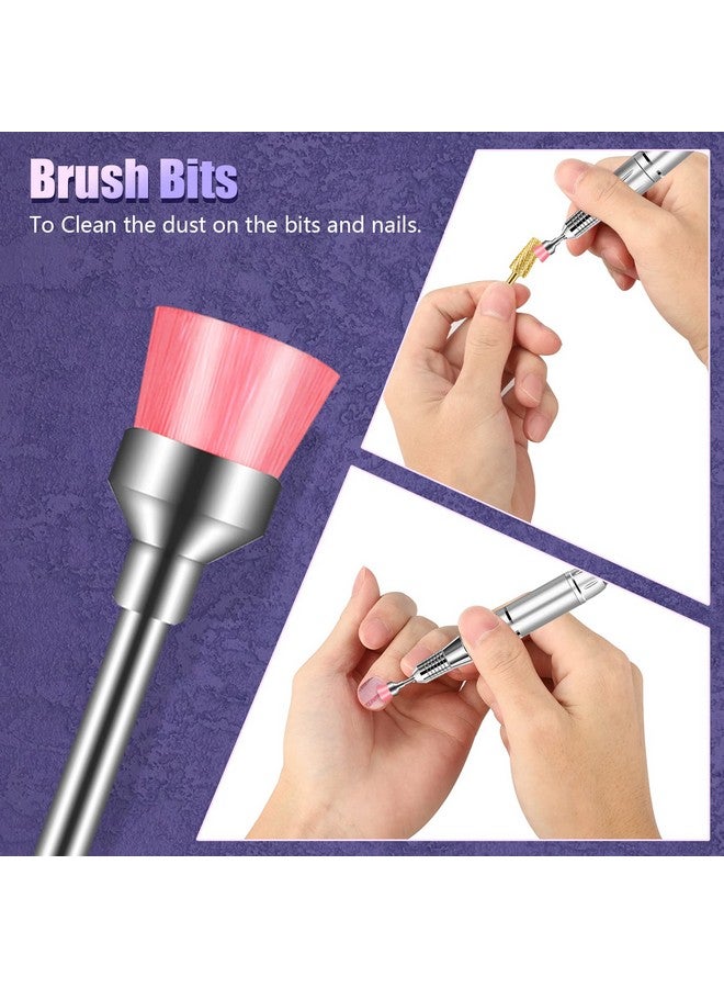 Depvko 13Pcs Nail Drill Bits Set, Tungsten Carbide Drill Bits For Nails, Cuticle Nail Drill Bits For Acrylic Nails Remover Bits For Manicure Pedicure, Home Salon (Gold) - Image 3