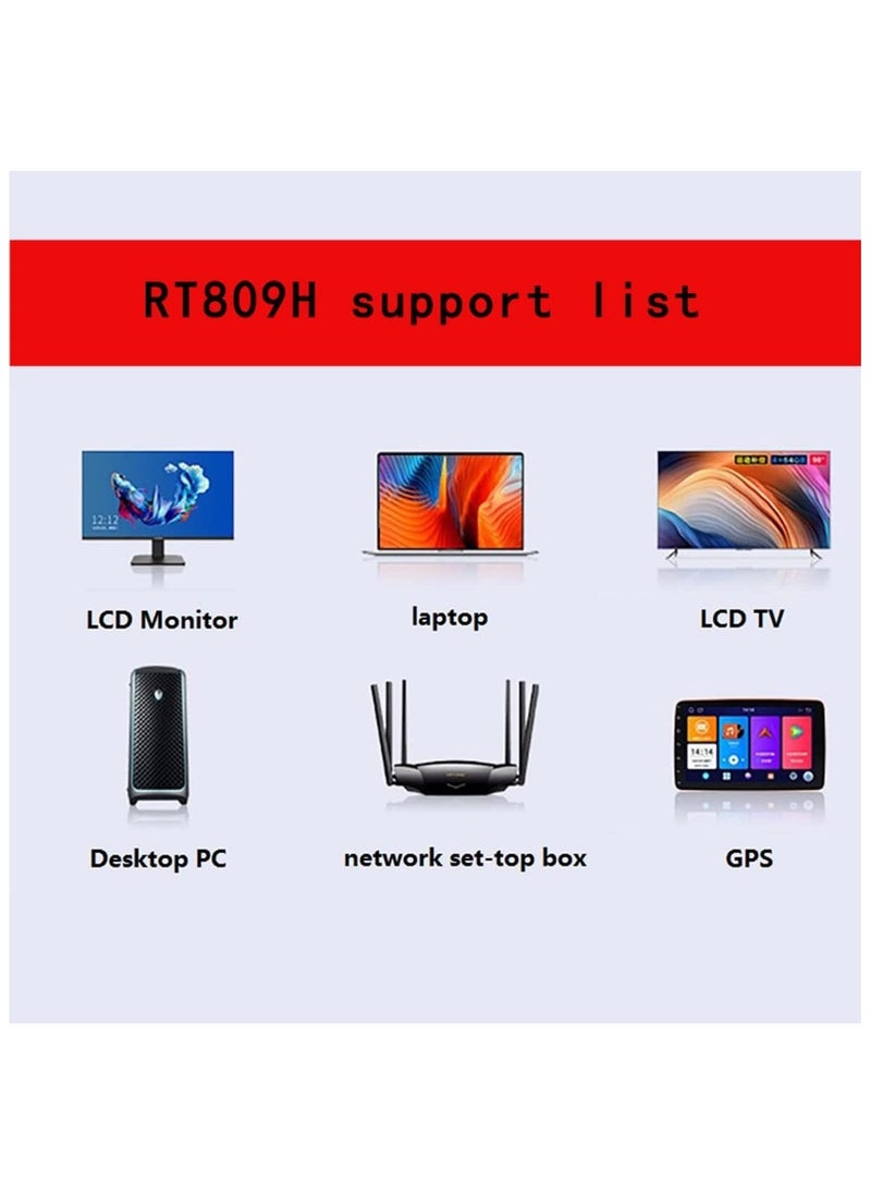 RT809H eprom Programmer +19 adapters EMMC-Nand Flash Extremely Fast Universal chip Programmer Kit IC Adapters with Cables ISP Cables TSOP48 TSOP56 CAR/DVD/TV