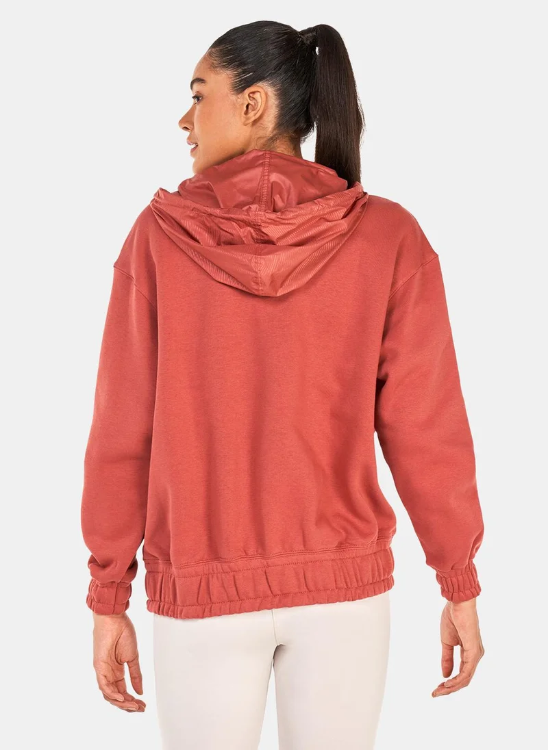 Nike Women's Sportswear Icon Clash 1/4-Zip Fleece Hoodie