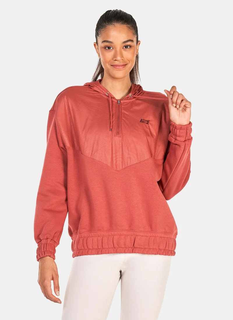 Nike Women's Sportswear Icon Clash 1/4-Zip Fleece Hoodie