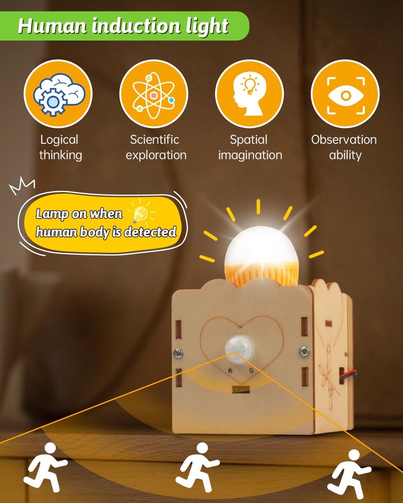 Zikra Educational Science Experiment Crafts Model Kits, 6-in-1 Science and Wooden 3D Puzzles, Building Projects and Crafts Model Kits, Educational Toys, Ideal Birthday Gifts for Ages 7-13 - Image 4