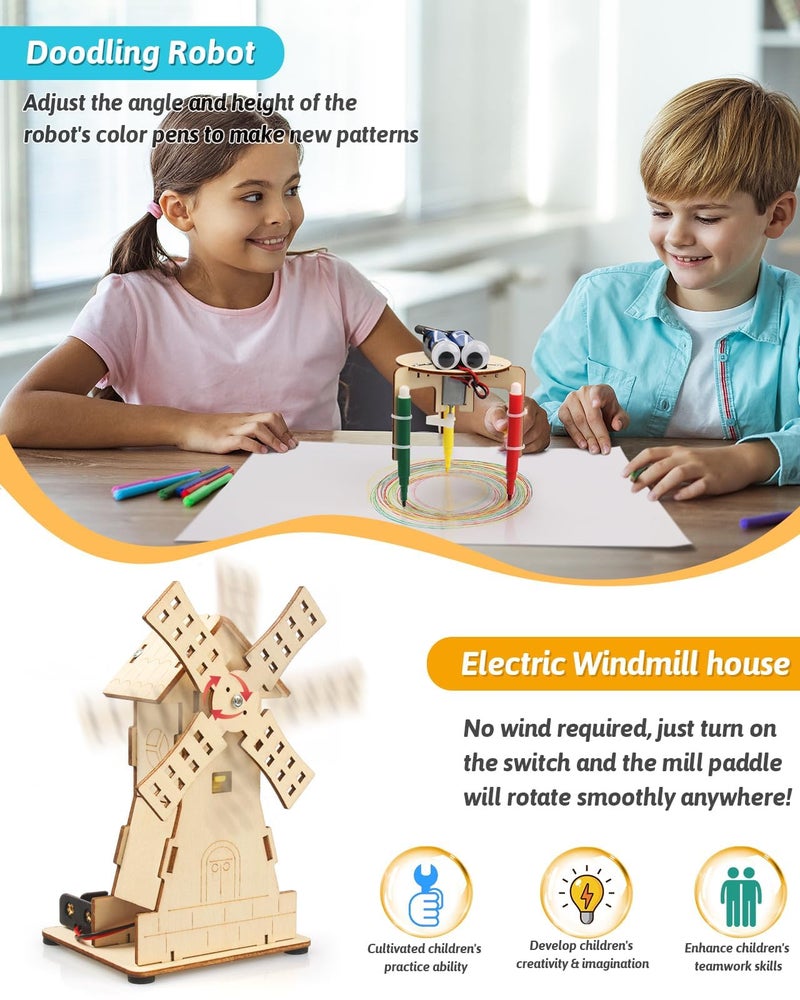 Zikra Educational Science Experiment Crafts Model Kits, 6-in-1 Science and Wooden 3D Puzzles, Building Projects and Crafts Model Kits, Educational Toys, Ideal Birthday Gifts for Ages 7-13 - Image 3
